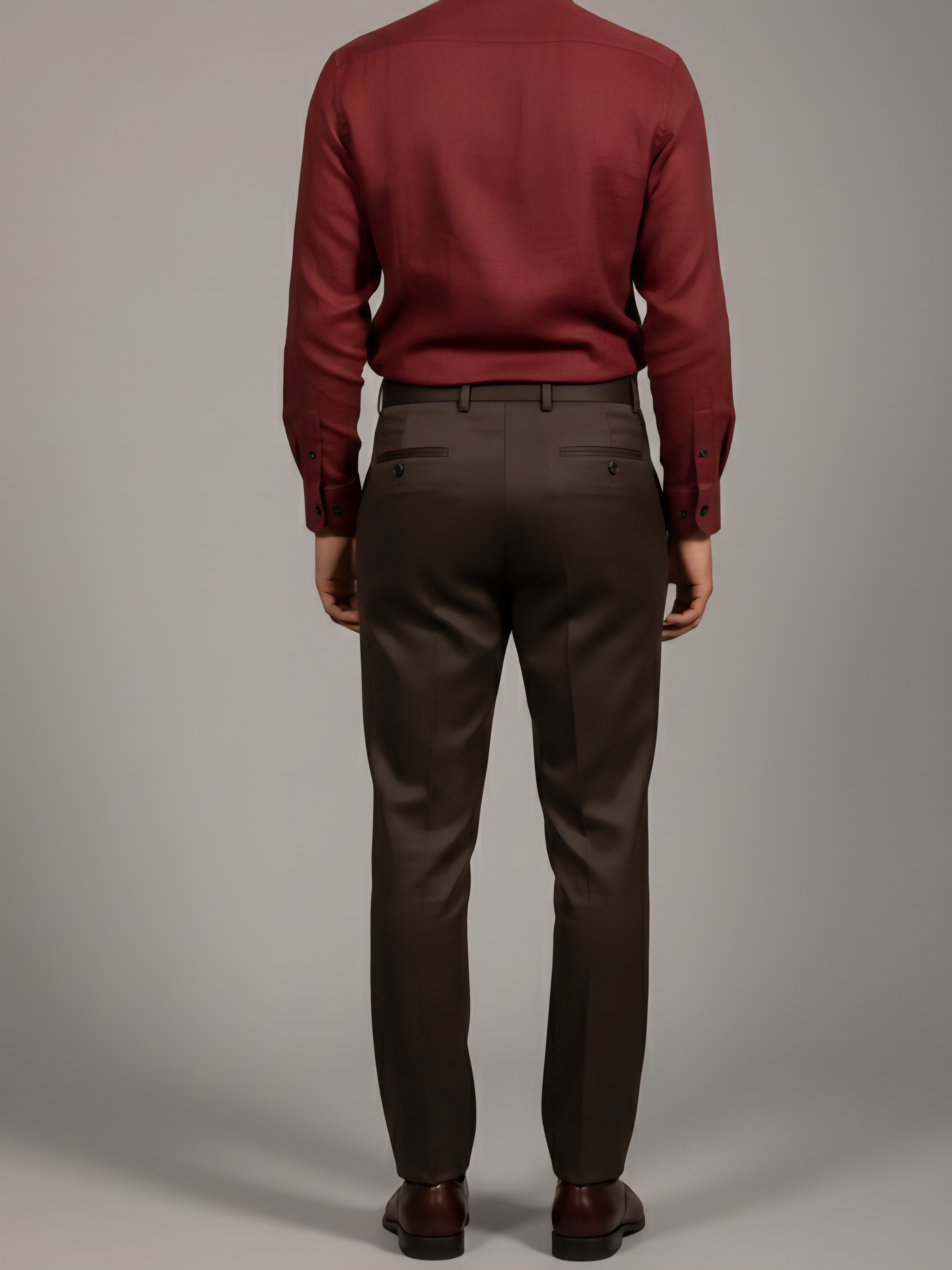 Crimson Red Statement Pant pose 4